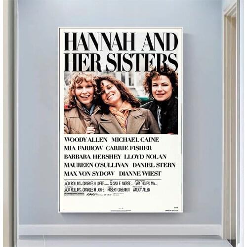 CP1072 Hannah and Her Sisters Classic Hot Movie Print Silk Fabric Poster Indoor Wall Art Decor Gift