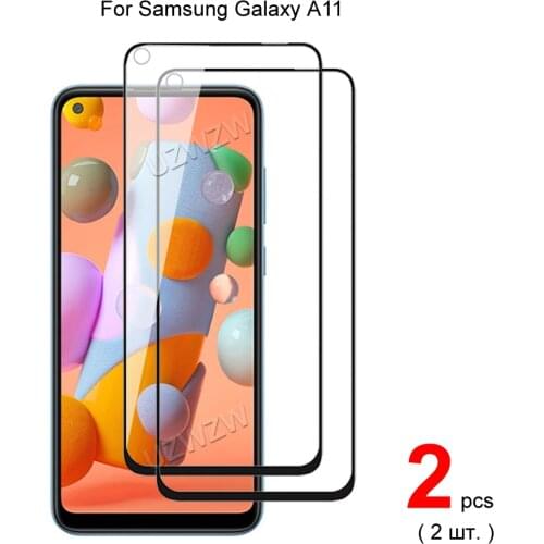 2pcs Glass For Samsung Galaxy A11 Full Cover Screen Protector Protective Tempered Glass For Samsung Galaxy A11 Glass