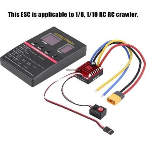 Hobbywing QuicRun ESC 1:10 1/8 1080 Brush Brushed WP 80A Electronic Speed Controller For Rc Car Crawler Traxxas TRX4 Axial SCX10