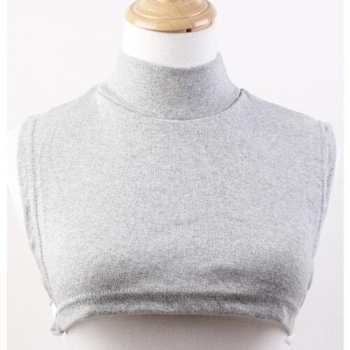 Linbaiway Men And Women Knitting Fake Collar Turtleneck Soft Removable Shirt Detachable Collars Neck Chest Scarf False Collar