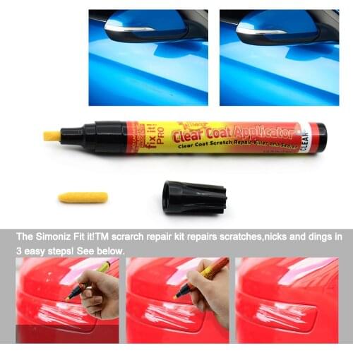 Non Toxic Coat Applicator Fix It Pro Clear Car Scratch Repair Remover Pen
