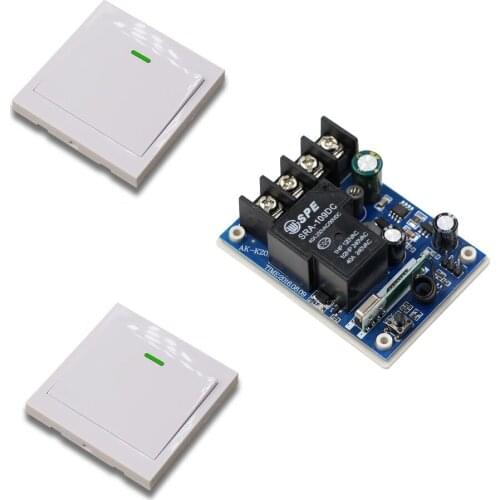 Wide Voltage DC12V 24V 36V 48V 30A Lamp Light LED Bulb Wireless Switch Corridor Room Home Remote Lighting Wall Remote Switch