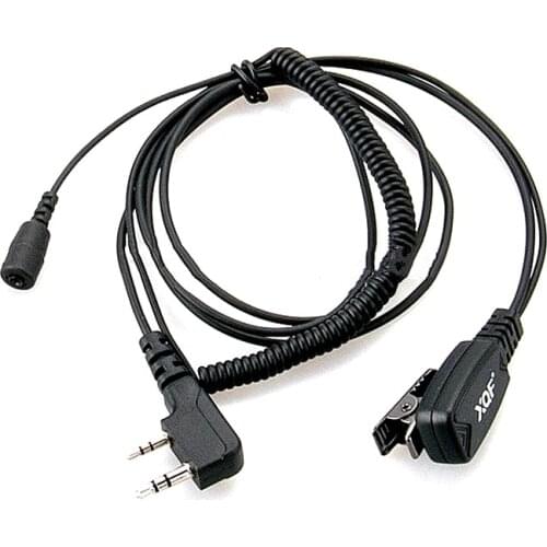 Radio Acoustic Air Tube Earpiece With PTT MIC for Kenwood TK-3107 Radio UV-5R UV-5RA UV-5RE Plus UV-B5 UV-B6 GT-3 BF-888S
