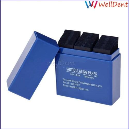 Dental Materials Dental Articulating Paper Double Sided Bausch Blue 300 Strips 200 Micron Dental Lab