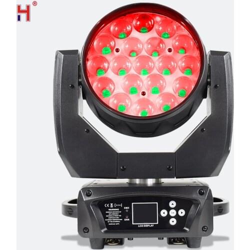 Bee Eye Led Moving Head Light Lyre Zoom Wash Beam Effect 19X15W RGBW 4In1 Led Rotat Professional DJ Stage Lighting