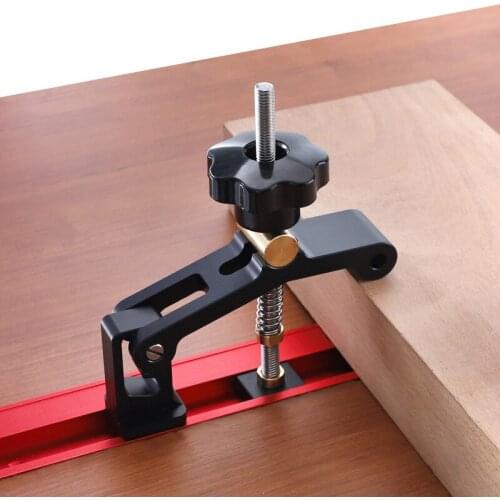 T Track Clamp Adjustable Hold Down Clamp for Standard T-Slot Router Table Saw Woodworking Bench Accessories