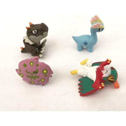 TOMY Pokemon Action Figure Pokemon Trumpet MC 2-3cm Doll Spiritomb Hawlucha Amaura Rare Model Toy