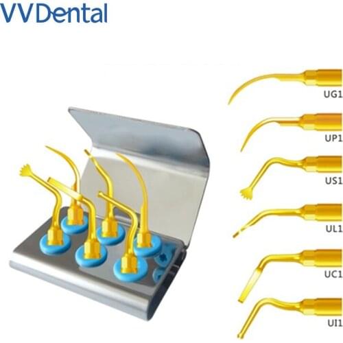 VVDental Multifunctional Piezosurgery Tips Kit Compatible With MECTRON Or WOODPECKER Dental Handpiece Surgery Tips