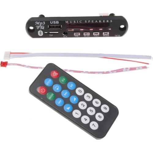 WMA AUX Bluetooth TF USB 3.5 Mm Audio Receiver FM Radio MP3 Player Decoder 12V Car Kit MP3 Player Board DIY for Speaker Stereo
