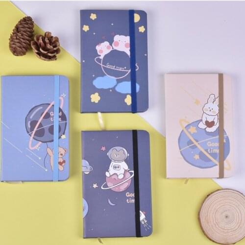 4pcs/set Hardcover A6 Journals Notebook 192 Page 70gsm Cute Bandage Candy Color Diary Notebook Journal Office School Supplies
