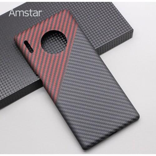Amstar Real Carbon Fiber Protective Case for Huawei Mate 30 Pro Ultra-thin Anti-fall Pure Carbon Fiber Phone Case Carbon Cover
