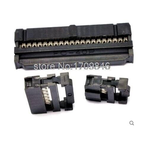 10pcs IDC FC-40 Connector 40 PIN Female Header 2.54 mm