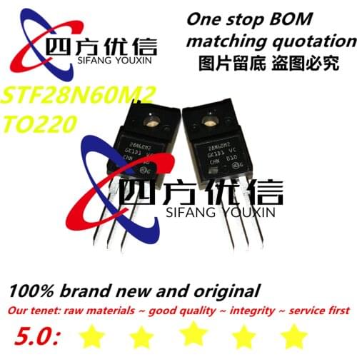 100% new original (10PCS) STF28N60M2 28N60M2 22A 650V TO220