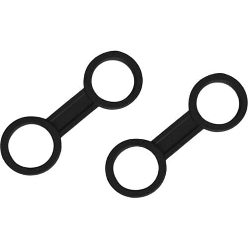 2 x Scuba Diving Dive Snorkeling Silicone Snorkel Keeper Holder, Black