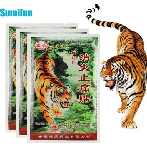 24Pcs Sumifun Chinese Pain Relief Patch Tiger analgesic Paste Release Relaxing Body Muscle Back Shoulder Foot Medical Plaster