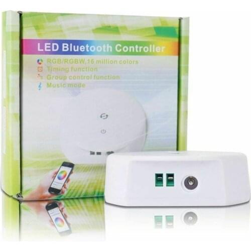 RGBW Bluetooth Wireless LED RGB Light Strip Controller UFO Dimmer Smart IOS Android App Remote Control Music Sync Timer 12V 24V
