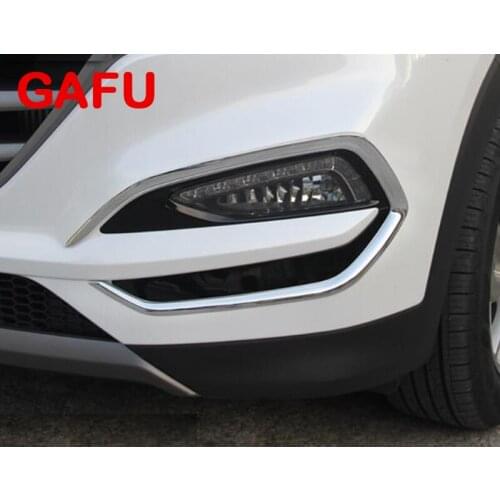 For Hyundai Tucson 2016 2017 Front Bumper Foglight Trim Rim Lamp Cover Cap Accessories