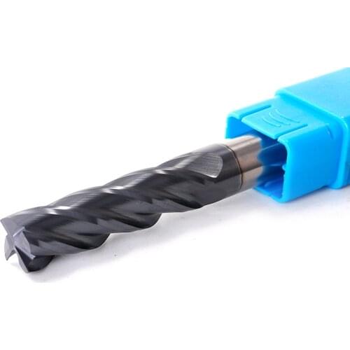 1PC Metal Cutter Tungsten Steel Milling Cutter HRC50 4 Flute Alloy Carbide End Mill 1mm 2mm 3mm 4mm 6mm 8mm CNC Milling Tools