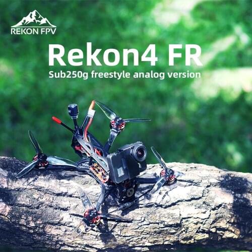 HGLRC Rekon4 FR Analog Zeus 25 AIO 350mW Caddx Ratel 2 1804 3500KV 4S 180mm 4inch Micro Long Range Drones Sub250g Freestyle