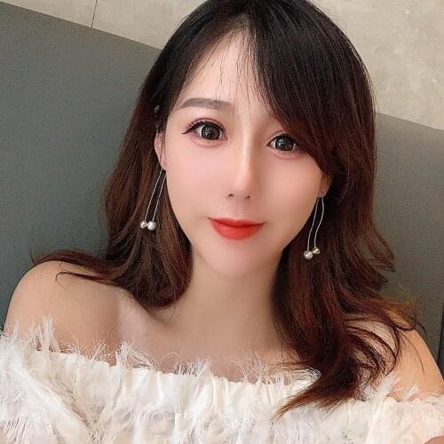 Wave Shape Creative Pearl Earrings Design Fashion Earrings Women