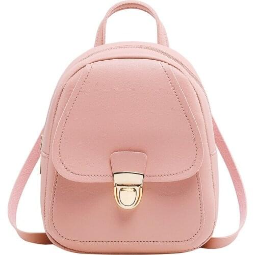 Hot Fashion Women Girls Mini Backpack Leather Shoulder School Rucksack Ladies Holiday Travel Bag 2020 New