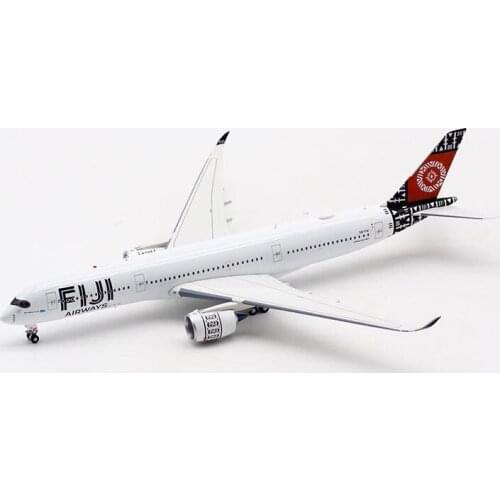Diecast 1/400 Scale Air FIJI 350 Airplane A350-900 Model Toy with Base Landing Gear Alloy Aircraft Plane Collectible Display Toy