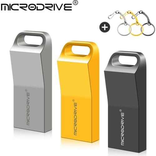 Metal USB Flash Drive 64GB 128GB Pendrive Waterproof High Speed Pen Drive 4GB 8GB 16GB 32GB USB Stick Flash Drive Free gift