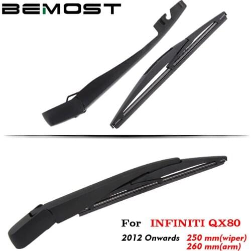 BEMOST Car Rear Windscreen Wiper Arm Blade Natural Rubber For Infiniti QX80 250MM Hatchback 2012 2013 2014 2015 2016 2017 2018