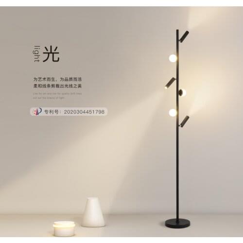 Modern LED Floor Lamp White/Black Spotlight Floor Lights Indoor Touch Living Room Bedroom Standing Lamp Home Decor Light