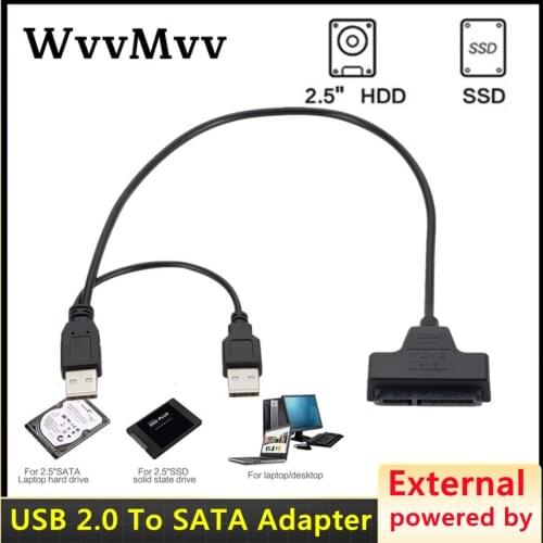 Usb Sata Cable Sata 3 To Usb 2.0 Adapter Computer Cables Connectors Usb Sata Adapter Cable Support 2.5 Inches Ssd Hdd Hard Drive