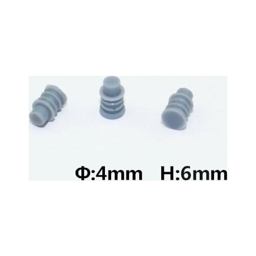 100Pcs Automotive Plug Dummy Plugs Are Used To Blind Unused Terminal Holes Silicone Rubbers Wire Seal Diameter 4mm