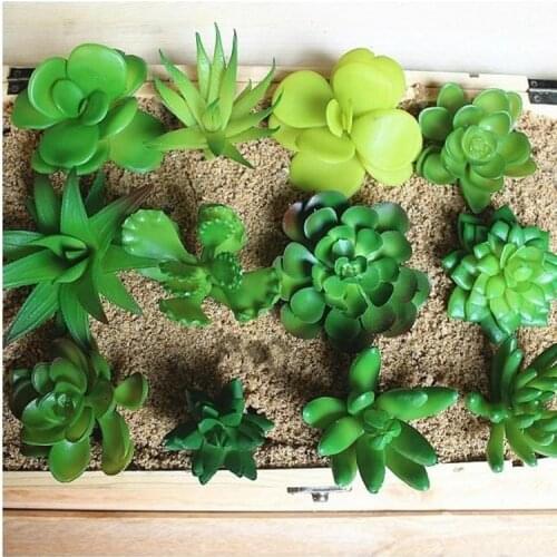 ZAKKA Simulation office mini Potted Plants Green Succulents DIY Home fairy garden decoration supplies 20pcs/lot