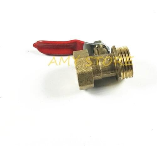 1/2" BSPT Female x 1/2" BSPT Male Thread Two Way Brass Ball Valve For Oil Water Air