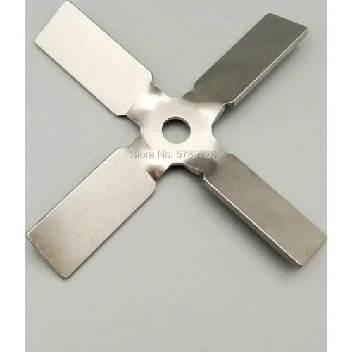 1pcs 304 stainless steel Four-bladed propeller,Stirring press down the material cross paddle,for laboratory mixer equipment