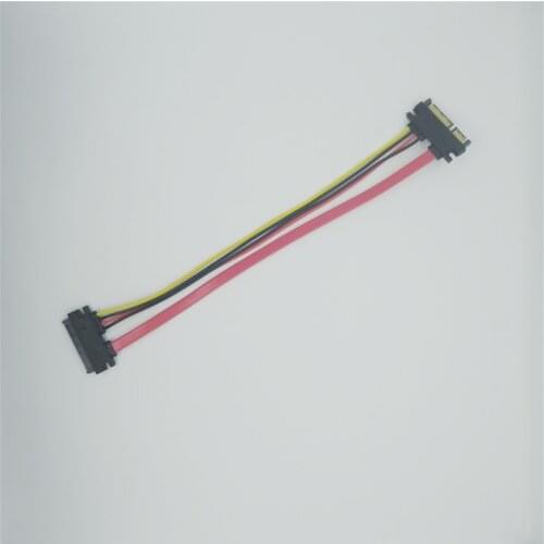 30cm SATA Extender Cable 22Pin Male to female 7 15P Serial ATA SATA Data Power Combo Extension cord converter adapter