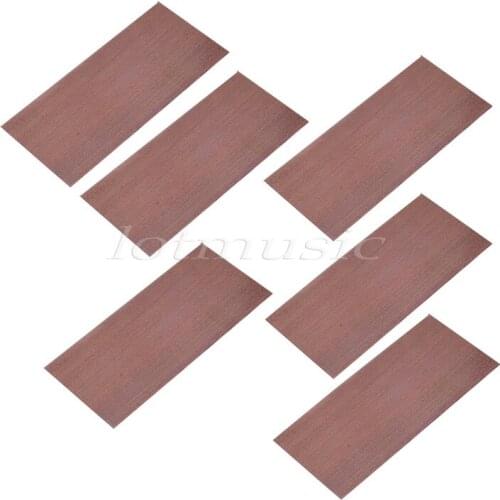 6pcs Square Sapeli wood Guitar Head veneer Headplate Guitar Parts