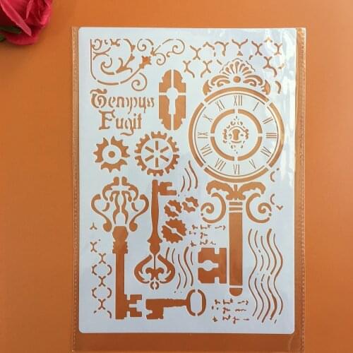 A4 29 * 21cm key Mandala DIY Stencils Wall Painting Scrapbook Coloring Embossing Album Decorative Paper Card Template,wall