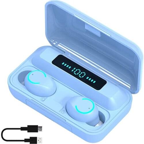 Wireless Earbuds Headset Bluetooth 5.0 Headphones TWS 9D Waterproof Earphones in-Ear Touch Control Binaural With Microphone