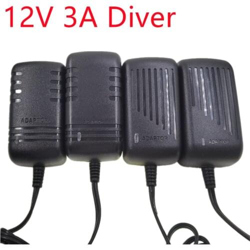 LED Driver Power Supply DC12V 3A Plug Led Power Adapter 3A Power Plug AU EU UK US For Led Strip Light