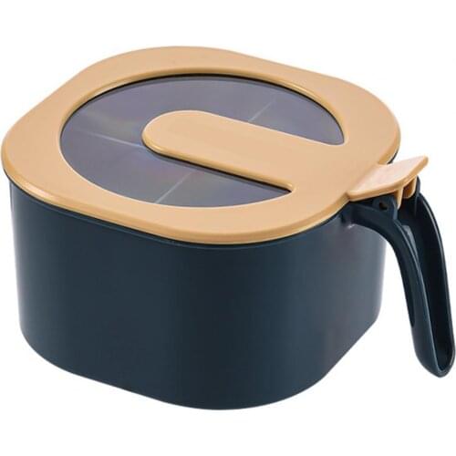 Spices Storage Box Sealed Dustproof Storage Container Clear Visible Lid Spices Seasoning Container Kitchen Tools