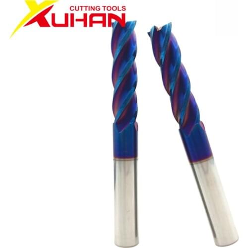 HRC65 Caibide end mill 4flutes Φ12.0*100L Alloy Coating Tungsten Steel Endmills high hardness cutting tool cnc milling cutter