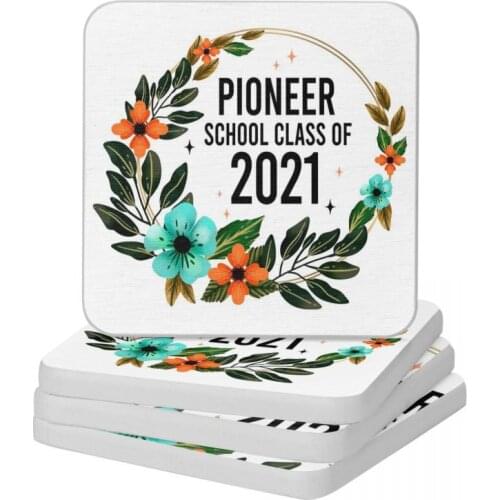JW Pioneer Service School 2021 Diatom Square Round Coaster Water Absorption Cup Bonsai Mat Soap Toothbrush Pad 10x10cm