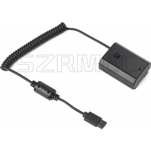 Battery Adapter Cable for DJI Ronin-S Gimbal DC 12V Outport to NP-FZ100 DC Coupler Dummy Battery for Sony A9 A7III A7RIII Camera