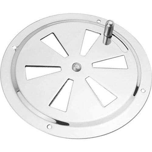 Round Air Louver Vent & Side Knob Opening Grille Cover Marine Boat RV 316 Stainless Steel Ventilation Louvered Vent Retail