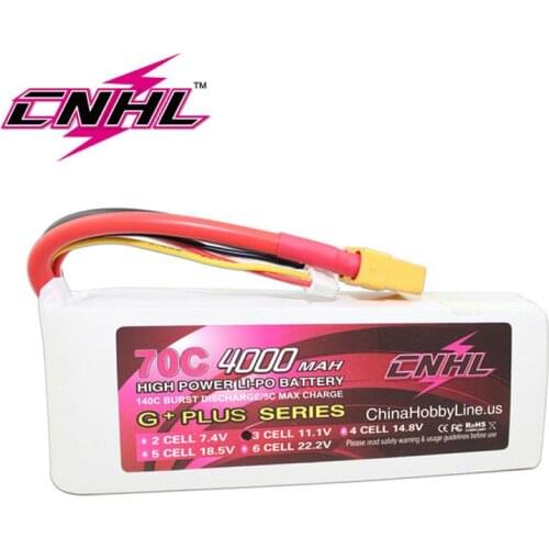 CNHL 4000mAh 3S 11.1V 70C Lipo Battery