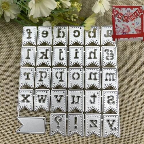 Letter symbol Metal Cutting Dies Flowers Leaves Stencils DIY Scrapbooking Album Decorative Embossing Folder Suit Paper Cards