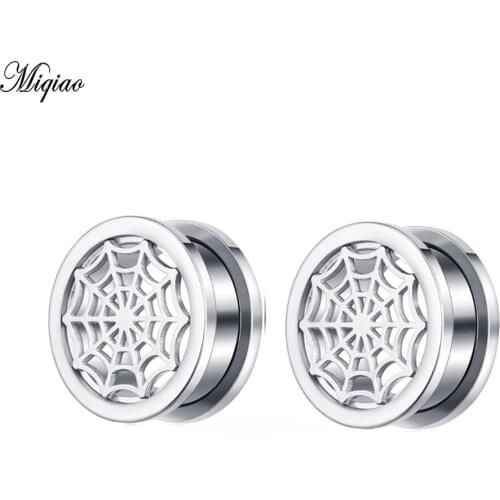 Miqiao 2 Pcs Hot Selling European and American Fashion Trend Body Piercing Jewelry Stainless Steel Ear Studs