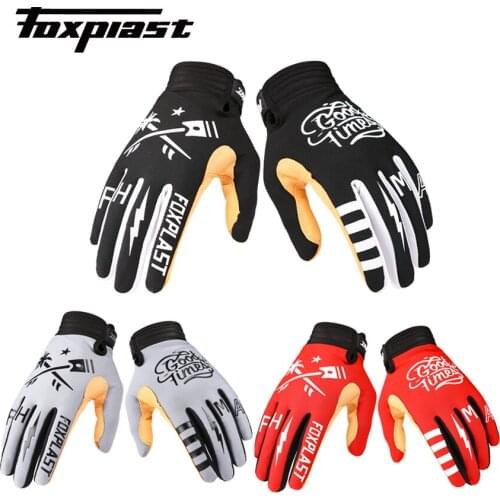 FOXPLAST Motorcycle Gloves Breathable Full Finger Racing Gloves Outdoor Sports Protection Riding Cross Dirt Bike Gloves Unisex