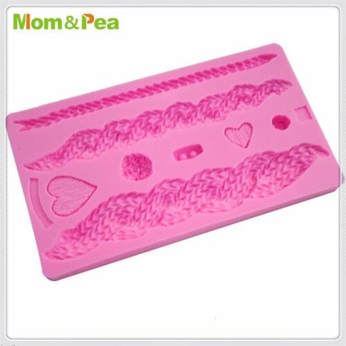 MPA1754 Knitted Cable Silicone Mold Gum Paste Chocolate Ornamental Fondant Mould Cake Decoration Tools