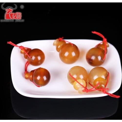 Natural blood silk sheep horn three - way Buddha - head DIY Buddha - pearl star - month bodhi jewelry accessories